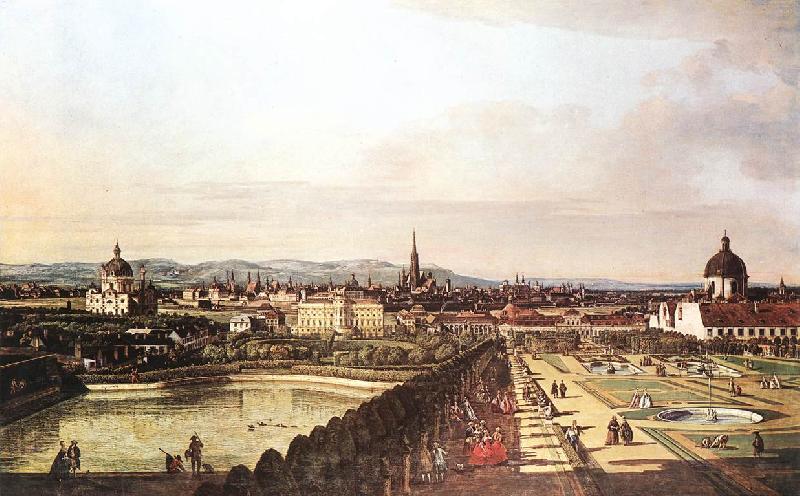 BELLOTTO, Bernardo View of Vienna from the Belvedere hjhk
